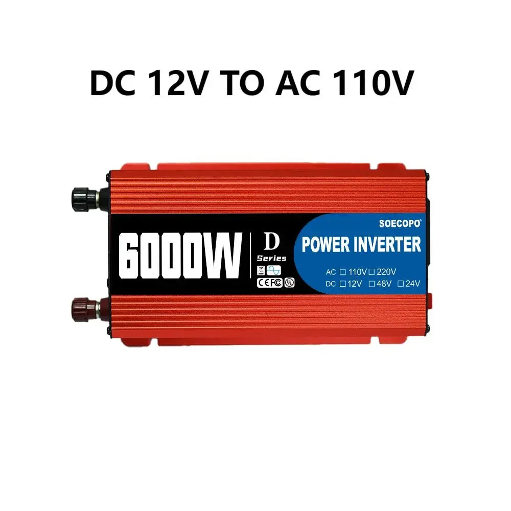 6000W Inverter & Solar System Complete Kit 12V to 110V/220V 100A Controller 300W Panel Off-Grid System for Home/Camping Backup