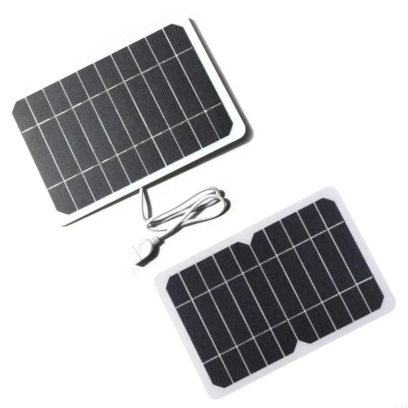 E1PF Outdoor Phone Battery 5W Flexible Solar Panel with USB Port Camping Charging Battery for Mobilephone