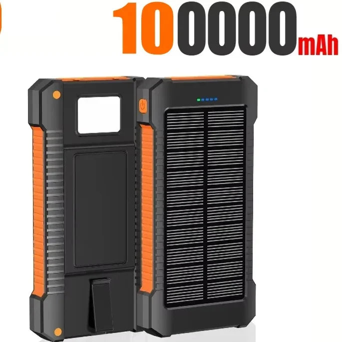 500000mAh Waterproof Outdoor Solar Power Bank Dual USB Travel Portable Solar Phone Charger Solar Powerbanks for Xiaomi Camping