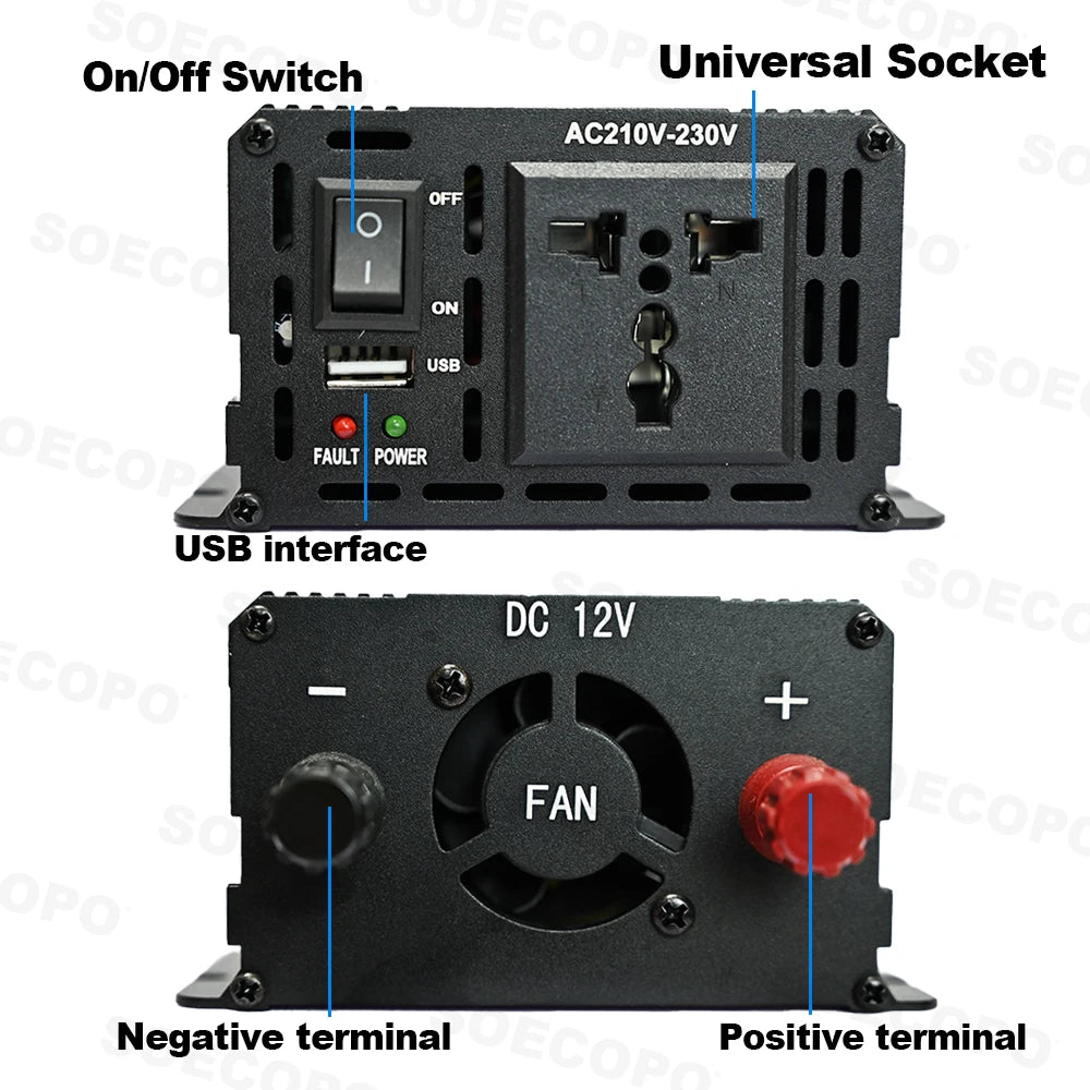 7000W Inverter Kit 12V 110V220V 300W Solar Panel 100A Controller & Battery Charger for Shed/Lighting/Camping, Easy Installation
