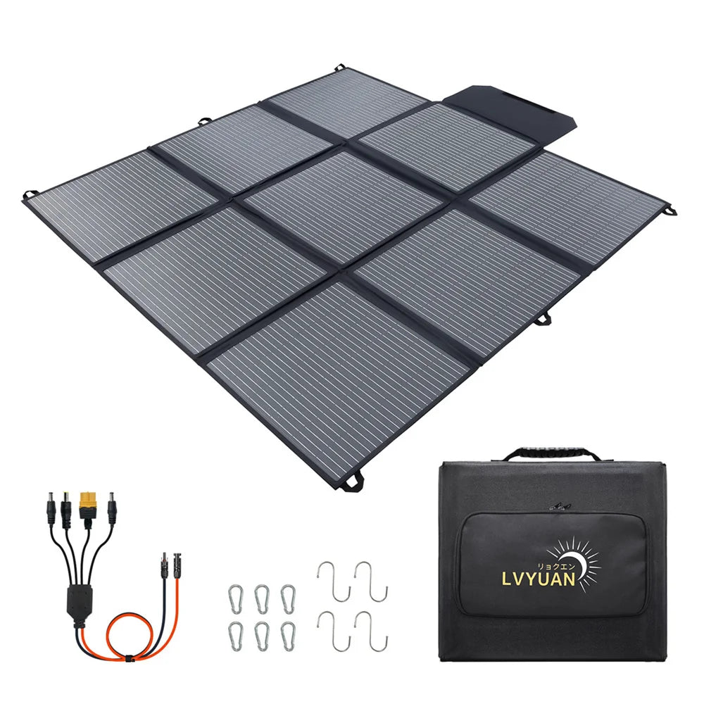 300w 12v Mono Portable Battery Chargeing Solar Panel Camping Foldable Solar Panel For Rv Off-grid Living