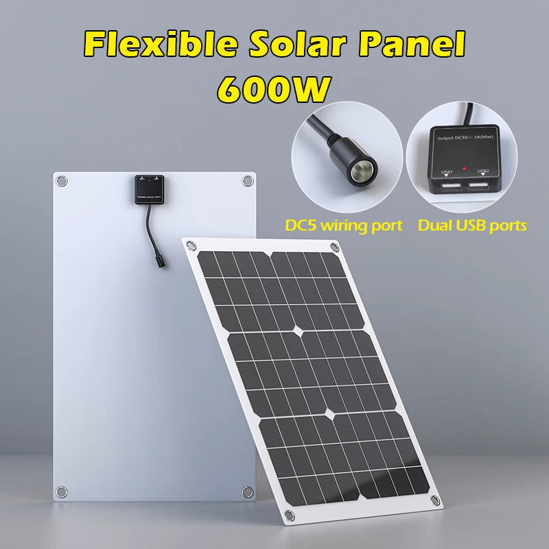 6000W 12V/24V Solar Power System with Modified Sine Wave Inverter - for RV, Boats, Cabins, Off-Grid Use