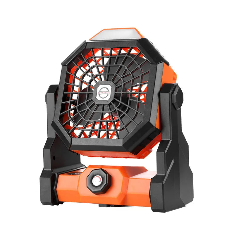 10000mAh Camping Fan with LED Lantern Portable Battery Powered Outdoor Fan Personal Rechargeable Fan for Travel Hiking