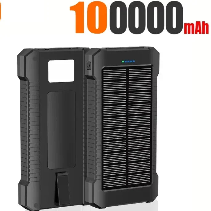 500000mAh Waterproof Outdoor Solar Power Bank Dual USB Travel Portable Solar Phone Charger Solar Powerbanks for Xiaomi Camping