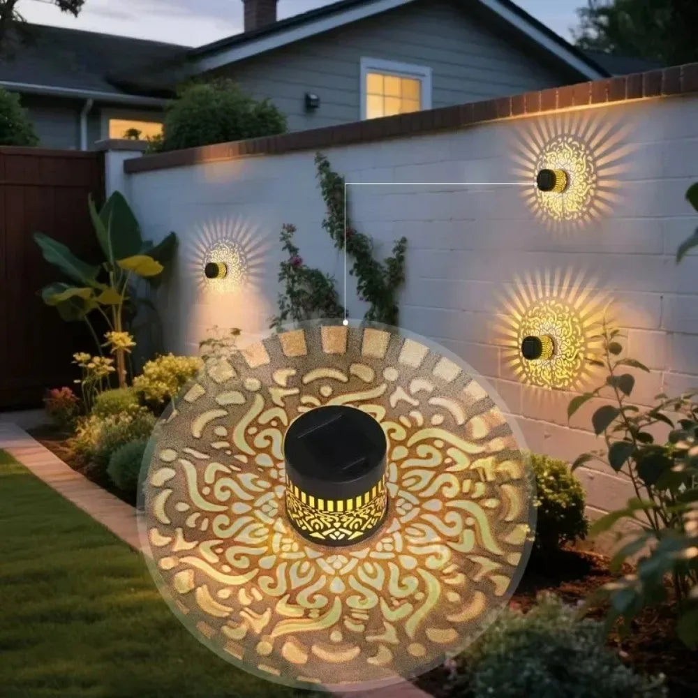 Solar Sensor Outdoor Light Waterproof LED Garden Lamp Decorative Lighting for Yard Lawn Patio Paths and Home Outdoor Decoration