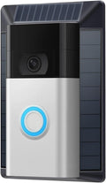 Solar Charger Compatible with Ring Video Doorbell (2020 Release), Micro USB Port Only, Not for USB-C or 2-Prong Ports, Waterproof Solar Panel for Continuous Power(2nd Gen-2020 Release)