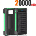 500000mAh Waterproof Outdoor Solar Power Bank Dual USB Travel Portable Solar Phone Charger Solar Powerbanks for Xiaomi Camping