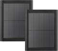 Ring Solar Panel(2nd Generation), 5W Ring Solar Panel Charger with Mount for Stick Up Camera & Pro, Spotlight Plus & Pro, Stick Up Cam Battery, Spotlight Cam Battery (2 Pack Black)