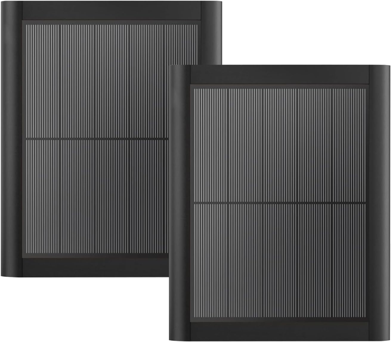 Ring Solar Panel(2nd Generation), 5W Ring Solar Panel Charger with Mount for Stick Up Camera & Pro, Spotlight Plus & Pro, Stick Up Cam Battery, Spotlight Cam Battery (2 Pack Black)