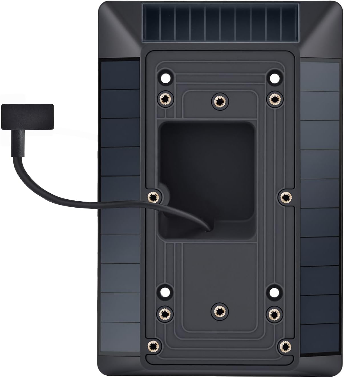Solar Charger Compatible with Ring Video Doorbell (2020 Release), Micro USB Port Only, Not for USB-C or 2-Prong Ports, Waterproof Solar Panel for Continuous Power(2nd Gen-2020 Release)