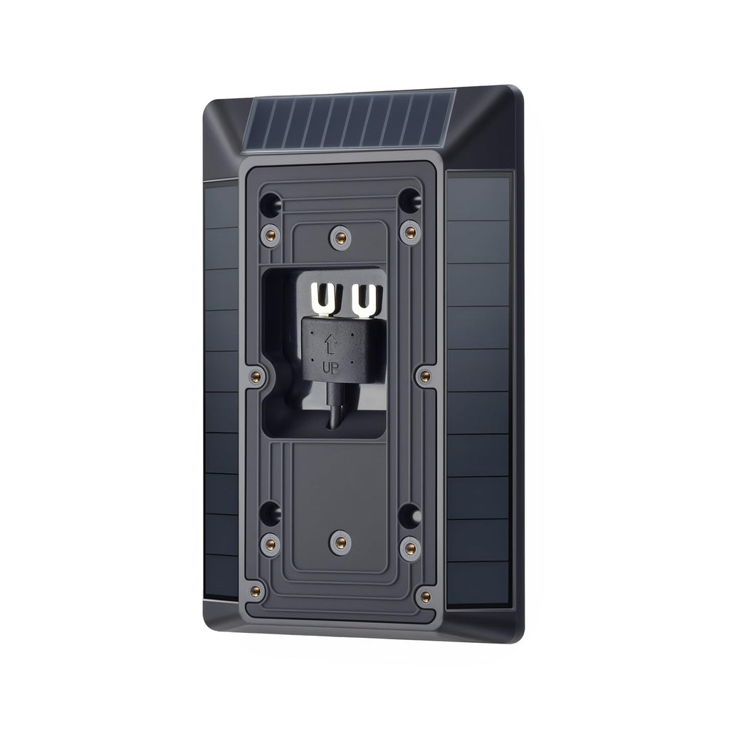Solar Charger Compatible with Ring Video Doorbell (2020 Release), Micro USB Port Only, Not for USB-C or 2-Prong Ports, Waterproof Solar Panel for Continuous Power(2nd Gen-2020 Release)