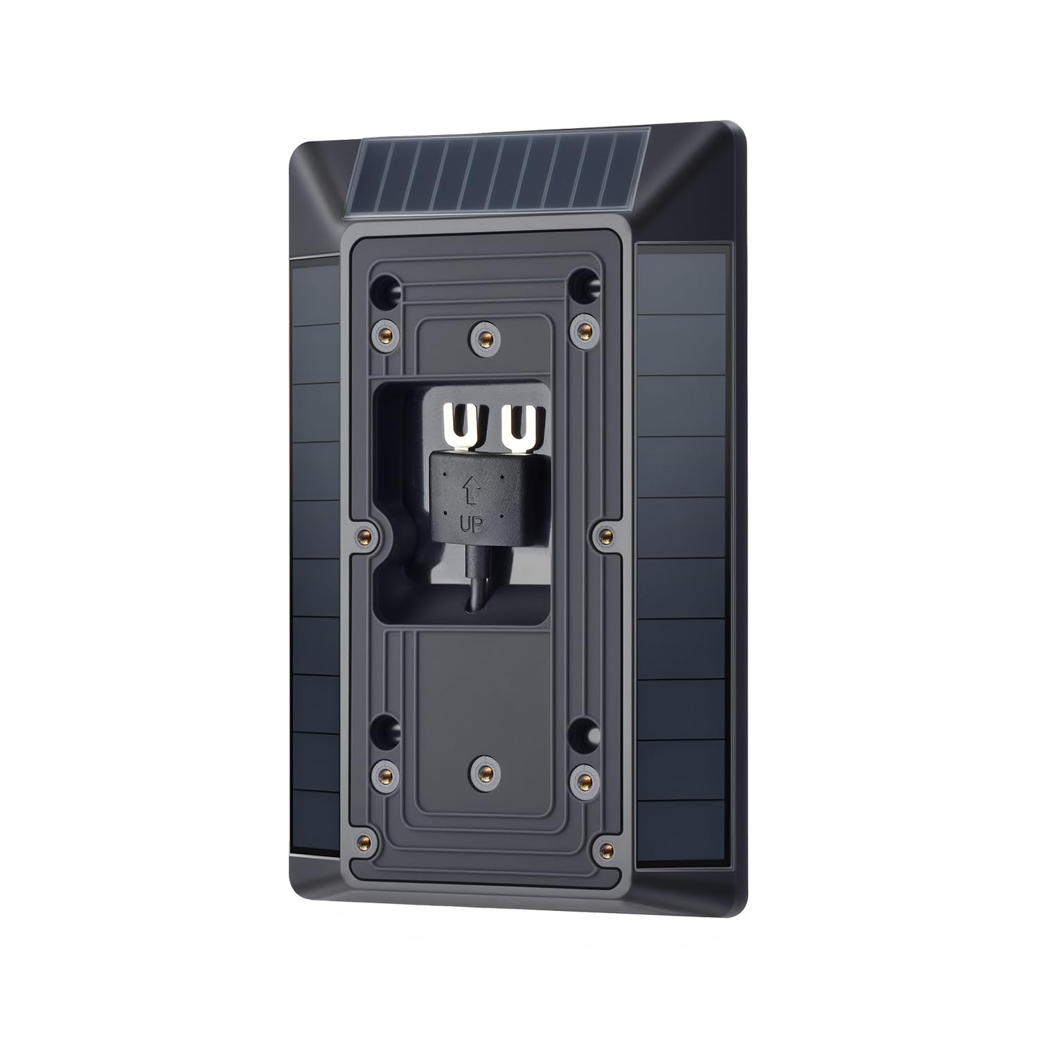 Solar Charger Compatible with Ring Video Doorbell (2020 Release), Micro USB Port Only, Not for USB-C or 2-Prong Ports, Waterproof Solar Panel for Continuous Power(2nd Gen-2020 Release)