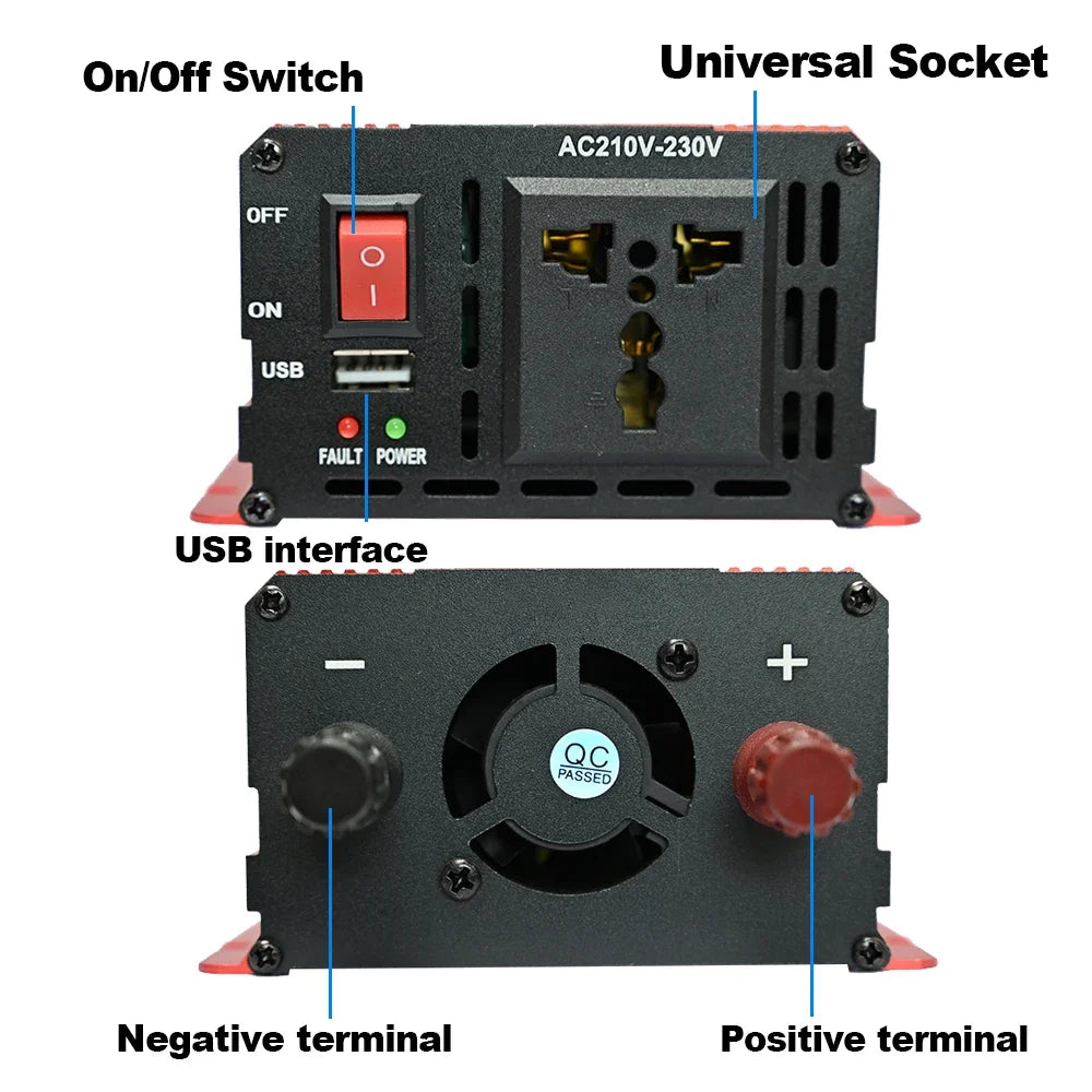 6000W Inverter & Solar System Complete Kit 12V to 110V/220V 100A Controller 300W Panel Off-Grid System for Home/Camping Backup