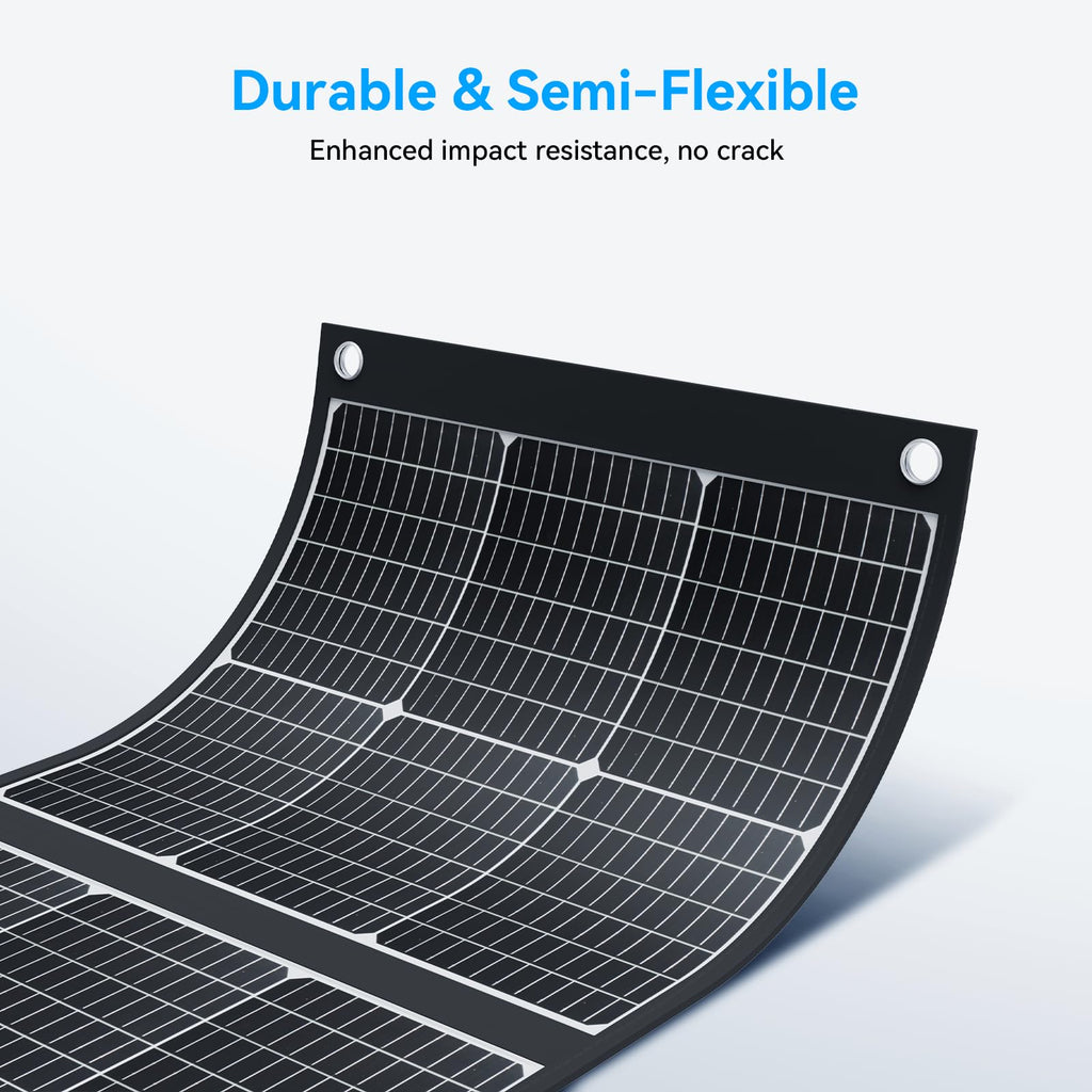 100W Portable Solar Panel CPC Material USB-C PD3.0 & 20V DC XT60 Anderson | Lightweight, Foldable, USB-A/C Fast Charging, 3m DC Cable, IP65 Waterproof for Camping, Power Station, Generator, Cell Phone