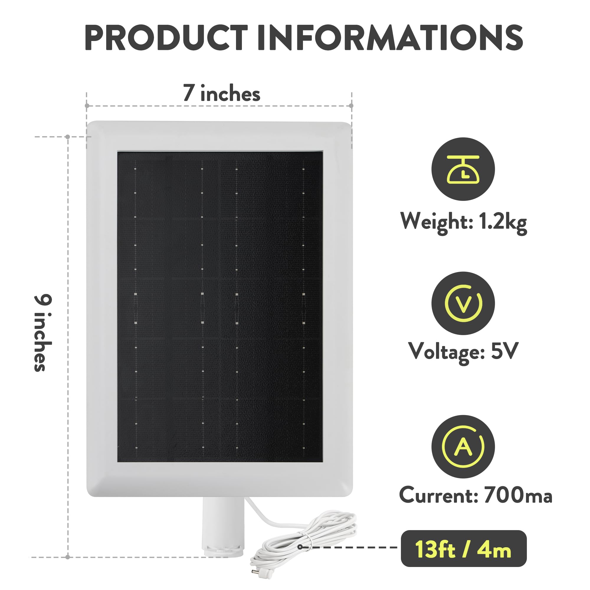 Ring Solar Panel(2nd Generation), 5W Ring Solar Panel Charger with Mount for Stick Up Camera & Pro, Spotlight Plus & Pro, Stick Up Cam Battery, Spotlight Cam Battery (2 Pack Black)