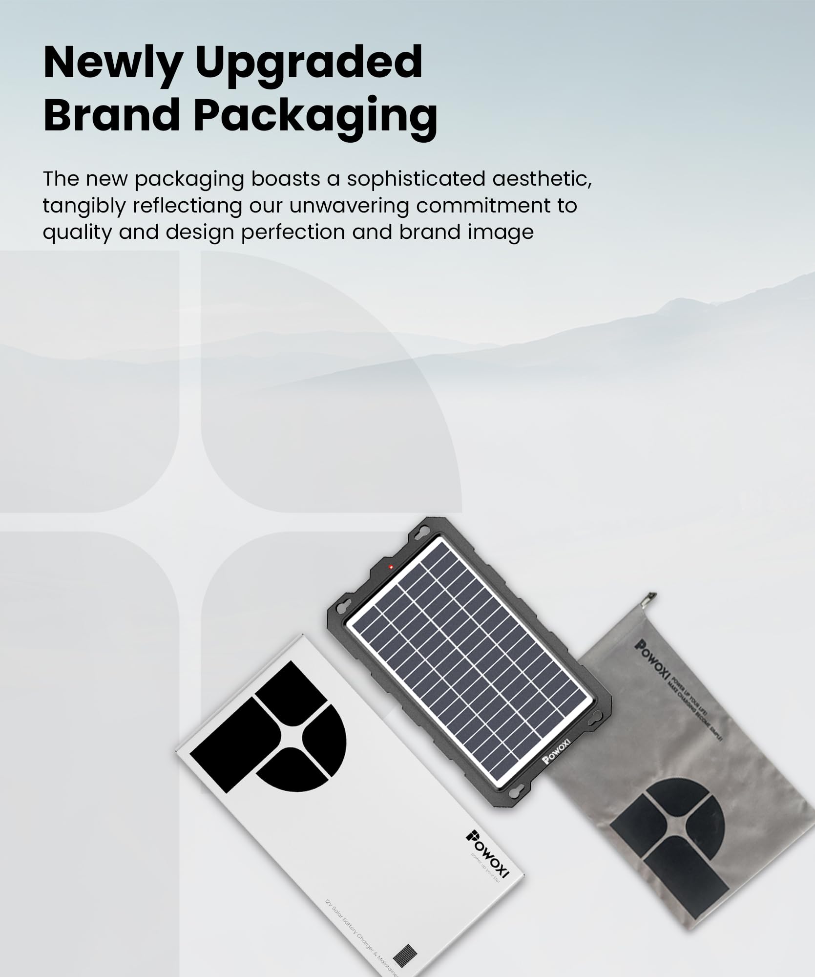POWOXI Upgraded 7.5W-Solar-Battery-Trickle-Charger-Maintainer-12V Portable Waterproof Solar Panel Trickle Charging Kit for Car, Automotive, Motorcycle, Boat, Marine, RV,Trailer, Snowmobile, etc.