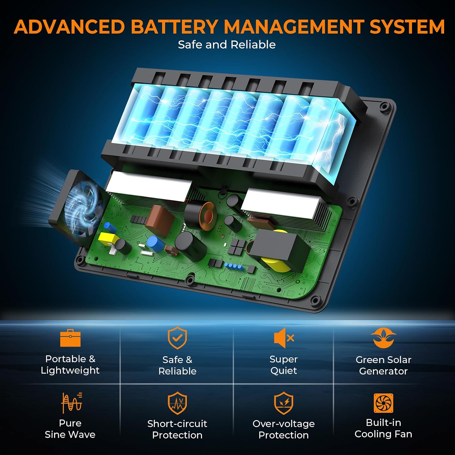 200W Solar Powered Generator, Portable Power Station with Solar Panel 40W | Powkey 146Wh Power Bank with 120V AC Outlet, Pure Sine Wave Lithium Battery for Outdoor Camping Emergency Home