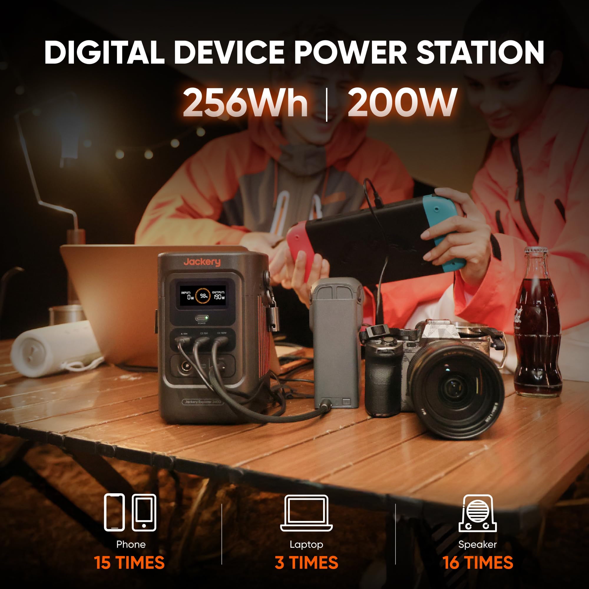 Jackery Explorer 300 Portable Power Station,292Wh | Backup LiFePO4 Battery, Solar Generator for Outdoors, Camping, Travel, Hunting, Blackout (Solar Panel Optional)