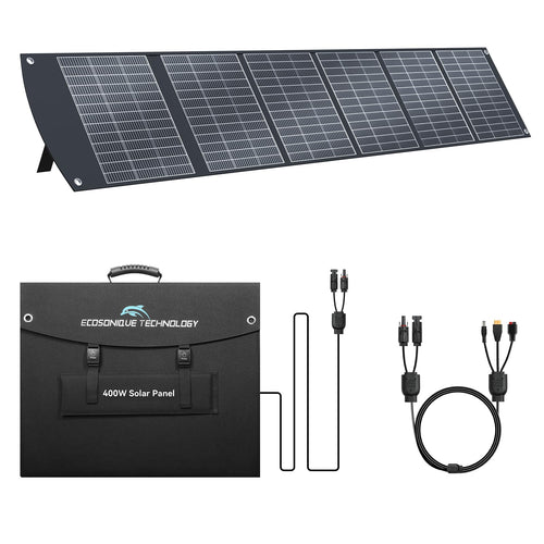 100W Portable Solar Panel CPC Material USB-C PD3.0 & 20V DC XT60 Anderson | Lightweight, Foldable, USB-A/C Fast Charging, 3m DC Cable, IP65 Waterproof for Camping, Power Station, Generator, Cell Phone