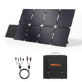 200W Portable Solar Panel for Power Station, Solar Charger w/ 4 Kickstands | 24% High Efficiency Waterproof Foldable Solar Panel Kit w/DC XT60 Anderson Aviation Output for Outdoor RV Camper Blackout