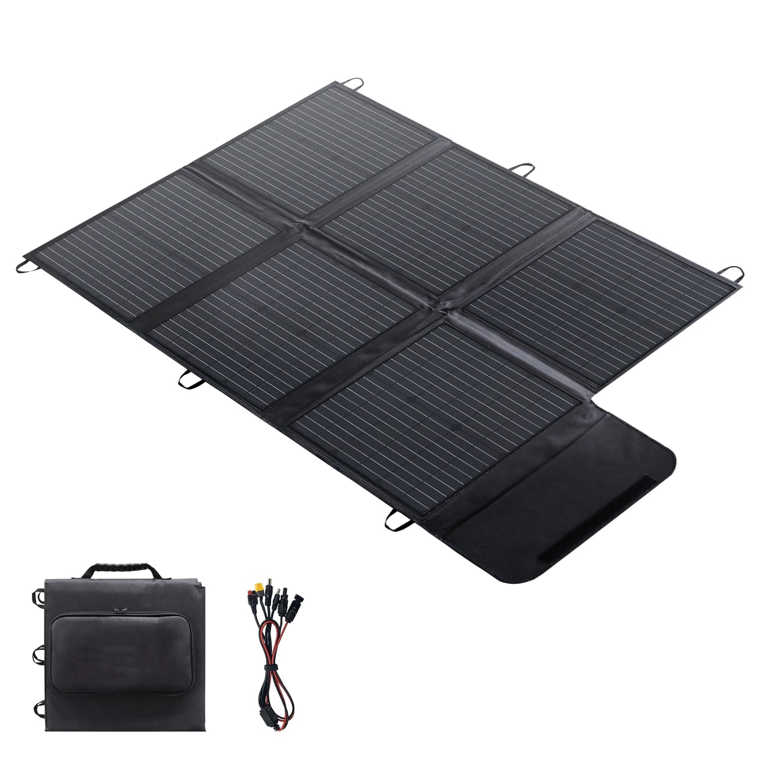 Portable 400W 300W 200W 120W Flexible Solar Panels for Camping Waterproof Outdoor Foldable Design for Power Supply Charging