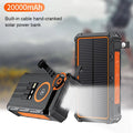 200000mAh Solar Hand Crank Power Bank Fast Charging Portable Charger External Battery for IPhone Samsung Xiaomi Powerbank