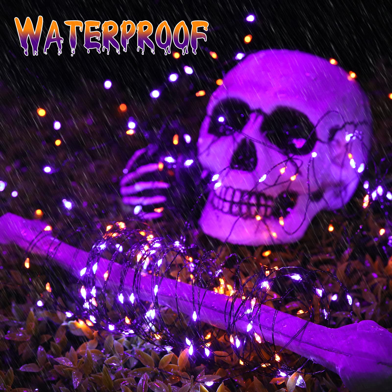 Joomer Solar Fairy Lights, 2-Pack Total 80FT 240LED Lights, Warm White | Copper Wire, Solar String Light Waterproof 8 Lighting Modes for Patio Fence Party Garden Yard Home Outdoor Decoration