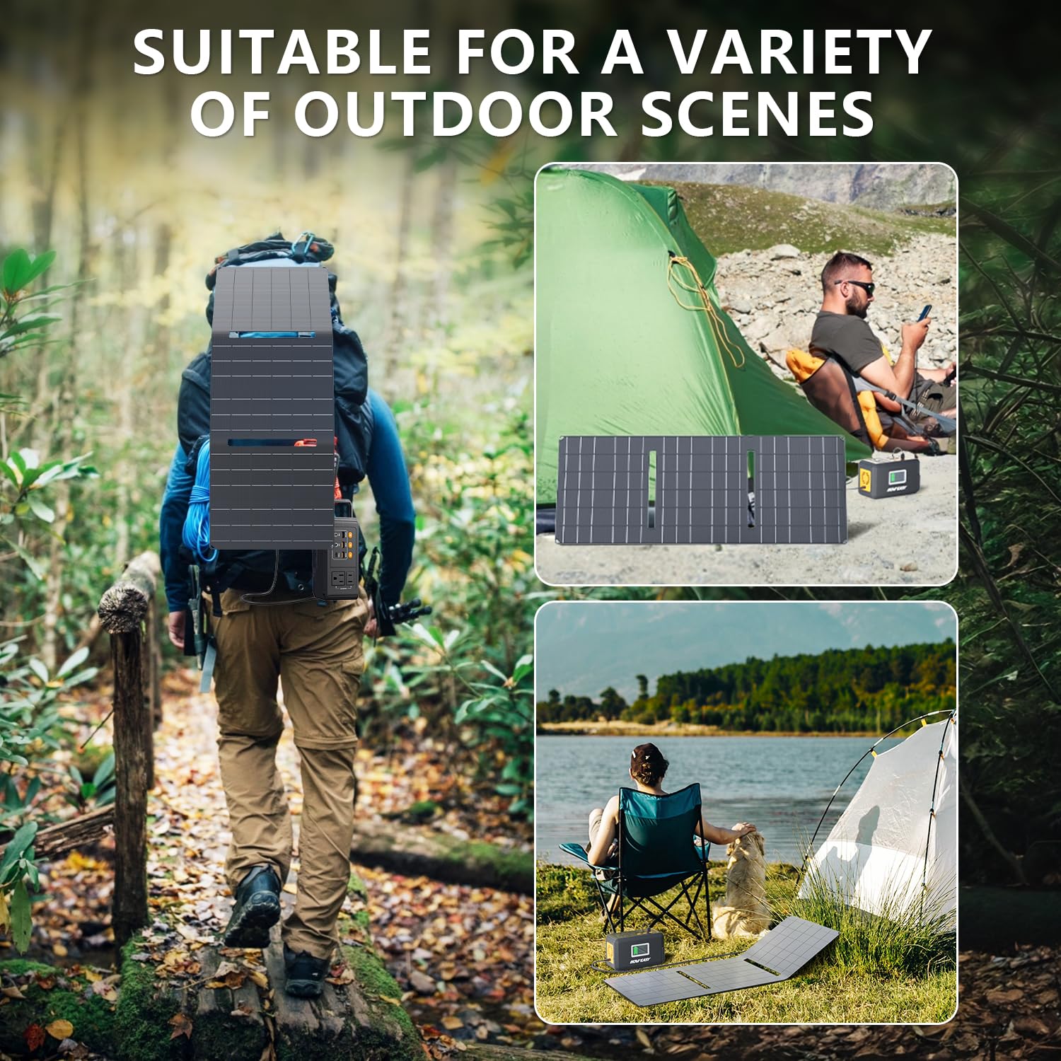HOWEASY Portable Power Station,120W(240W Peak) Solar Generator,88Wh Lithium Battery Power with 110V AC Outlet/DC/USB/LED Light for Outdoor Camping Trip Hunting Emergency(Solar Panel Optional)