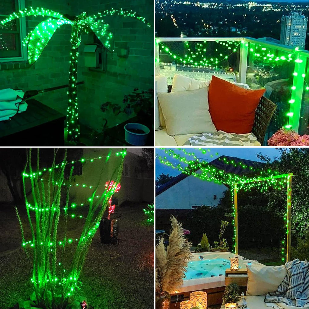 Joomer Solar Fairy Lights, 2-Pack Total 80FT 240LED Lights, Warm White | Copper Wire, Solar String Light Waterproof 8 Lighting Modes for Patio Fence Party Garden Yard Home Outdoor Decoration