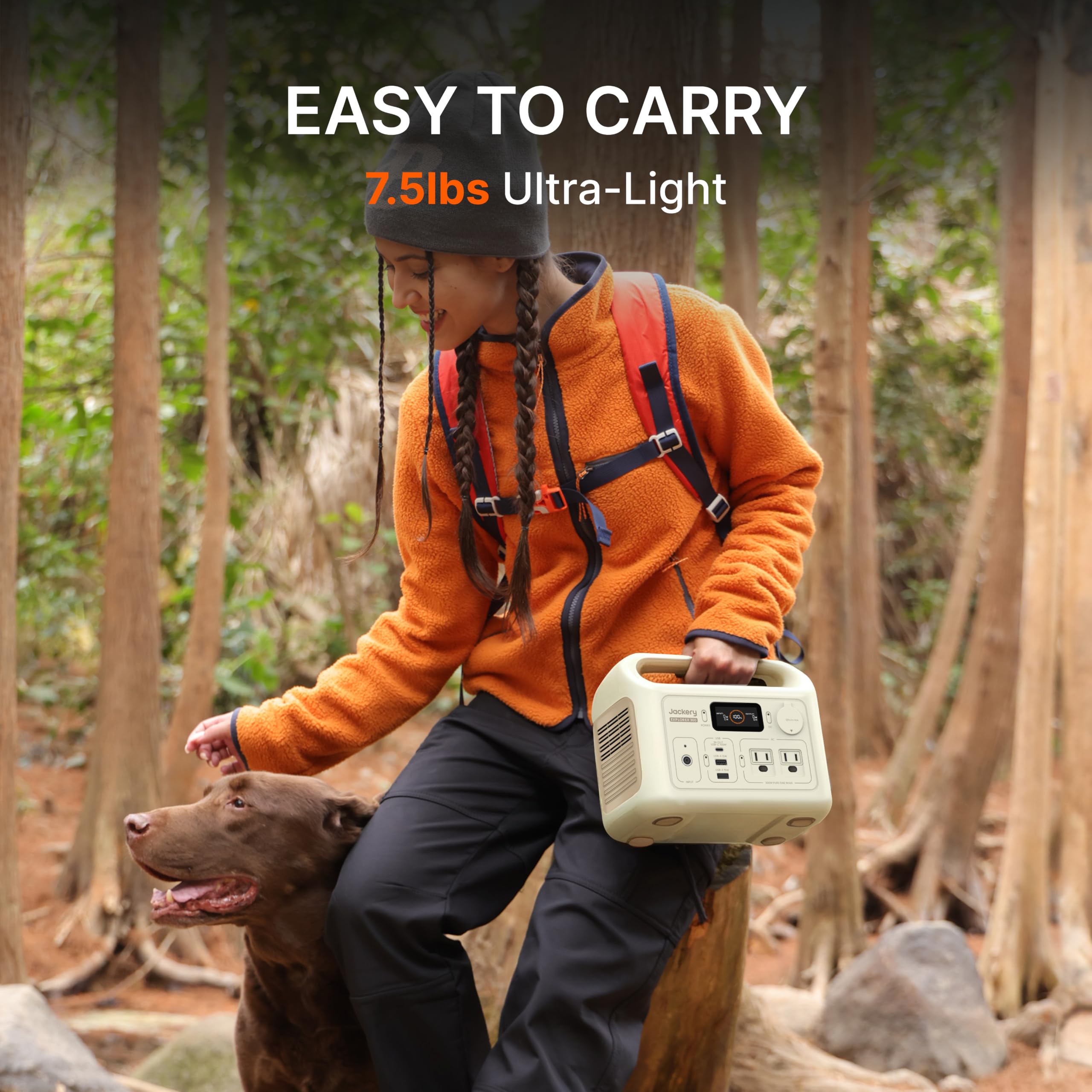 Jackery Explorer 300 Portable Power Station,292Wh | Backup LiFePO4 Battery, Solar Generator for Outdoors, Camping, Travel, Hunting, Blackout (Solar Panel Optional)