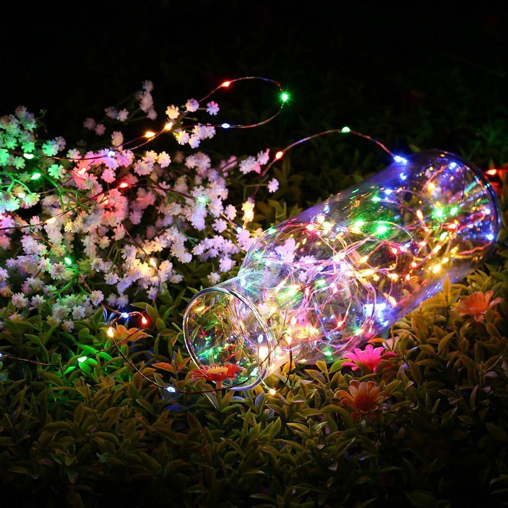 Joomer Solar Fairy Lights, 2-Pack Total 80FT 240LED Lights, Warm White | Copper Wire, Solar String Light Waterproof 8 Lighting Modes for Patio Fence Party Garden Yard Home Outdoor Decoration
