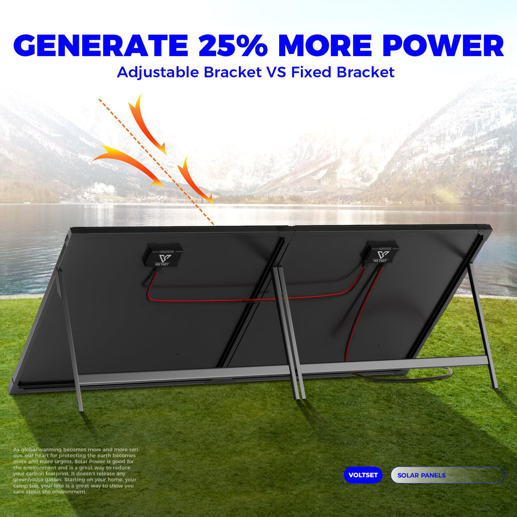 Voltset 12V Solar Battery Charger - 20W Waterproof Solar Panel Kit with Smart MPPT Controller - Trickle Charger Maintainer for Car RV Boat Marine Trailer Automotive Trailer Truck Motorcycle