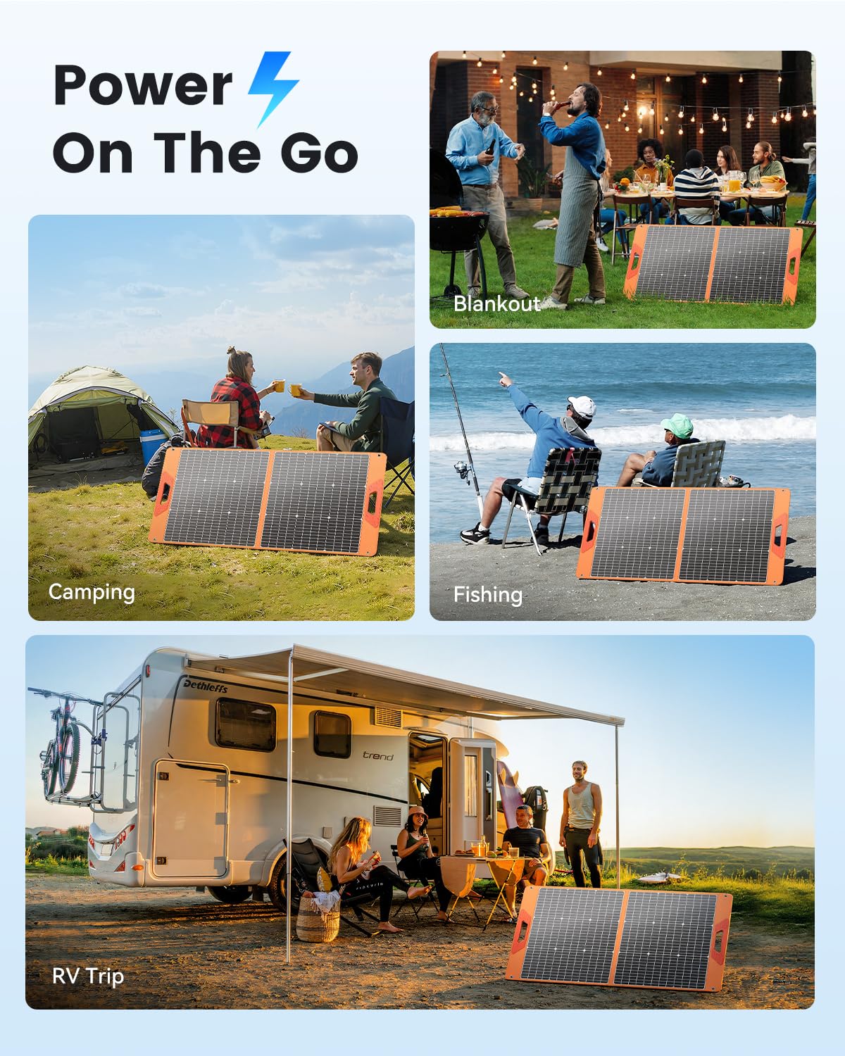 SOLUPUP Solar Panels 30W Portable Foldable Solar Charger with 5V USB-A and USB-C Fast Charging Compatible with iPhone, iPad, Samsung, Power Banks, IPX5 Waterproof Perfect for Camping, Hiking, Outdoor