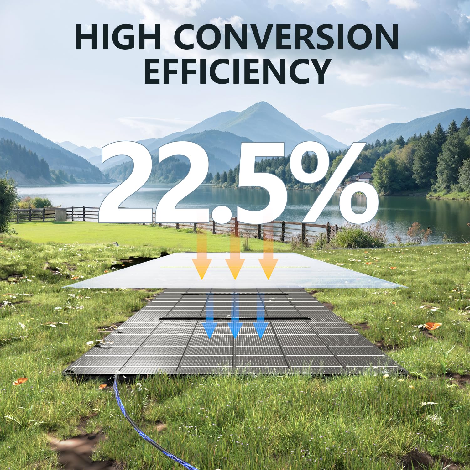 HOWEASY Portable Power Station,120W(240W Peak) Solar Generator,88Wh Lithium Battery Power with 110V AC Outlet/DC/USB/LED Light for Outdoor Camping Trip Hunting Emergency(Solar Panel Optional)