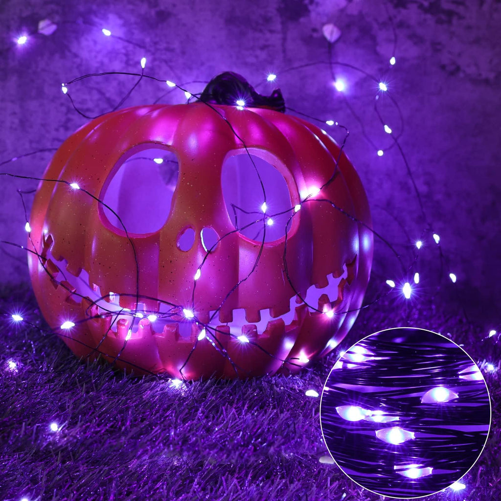 Joomer Solar Fairy Lights, 2-Pack Total 80FT 240LED Lights, Warm White | Copper Wire, Solar String Light Waterproof 8 Lighting Modes for Patio Fence Party Garden Yard Home Outdoor Decoration