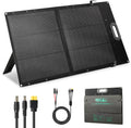 HQST 100W Portable Solar Panel, N-Type, 25% Efficiency, IP67 Waterproof | Only 5.91 lb, Foldable, 3-in-1 Adapter Cable & Adjustable Kickstands for Power Stations,Camping, RV, Off-Grid & Emergency