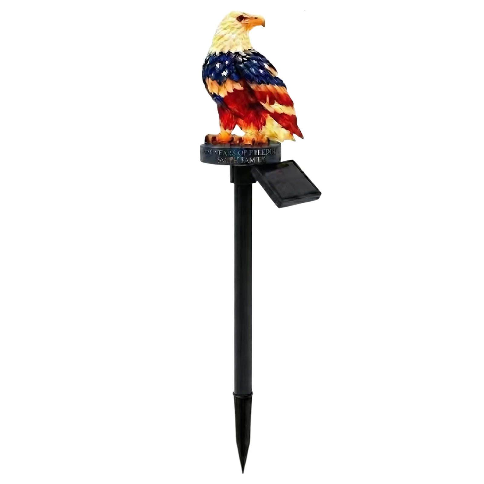 Eagle Figurine Garden Solar Stake Light 4th of July Decorations Solar Powered Eagle Stake Lights for Yard Patio Lawn Party