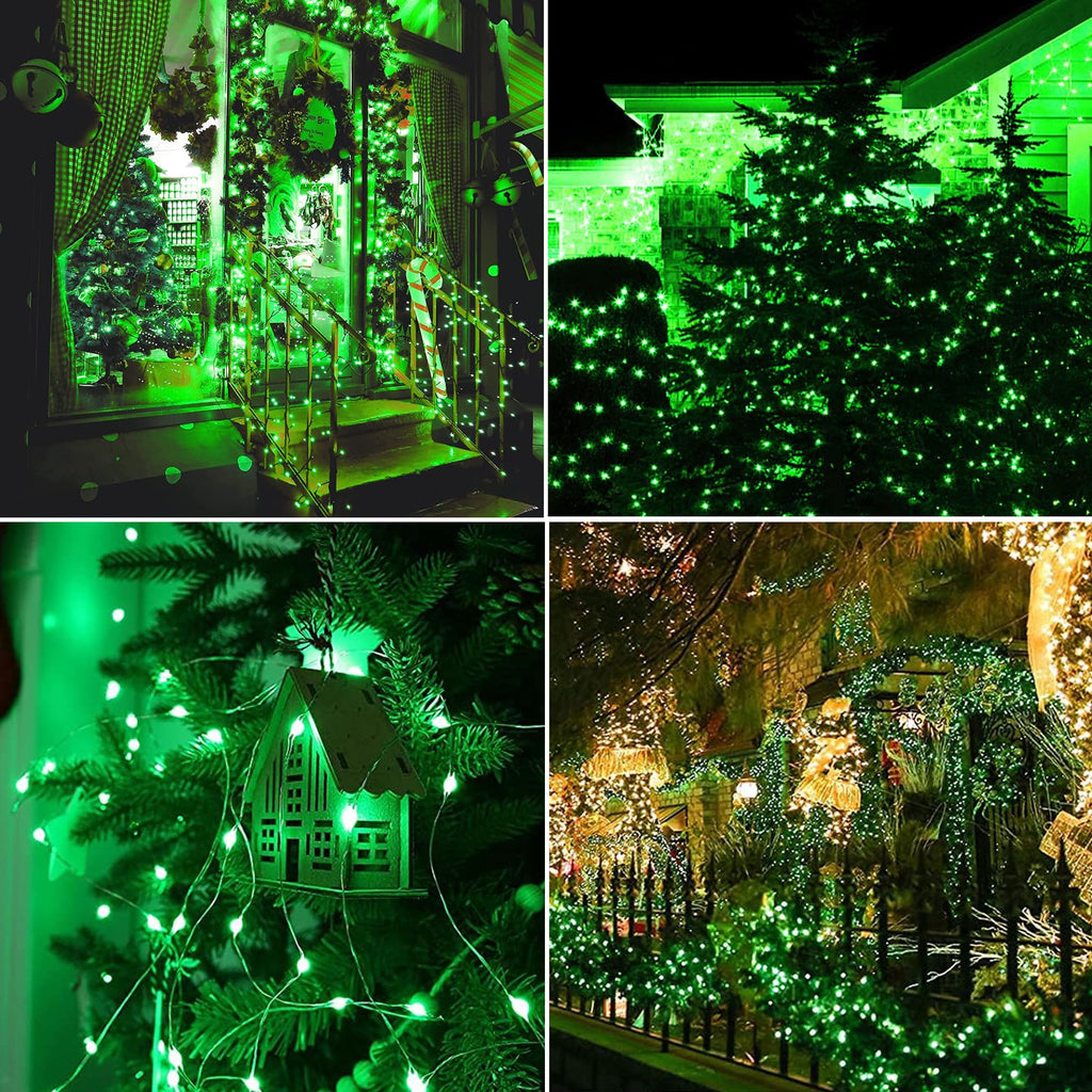 Joomer Solar Fairy Lights, 2-Pack Total 80FT 240LED Lights, Warm White | Copper Wire, Solar String Light Waterproof 8 Lighting Modes for Patio Fence Party Garden Yard Home Outdoor Decoration