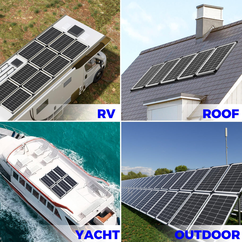 Voltset 12V Solar Battery Charger - 20W Waterproof Solar Panel Kit with Smart MPPT Controller - Trickle Charger Maintainer for Car RV Boat Marine Trailer Automotive Trailer Truck Motorcycle