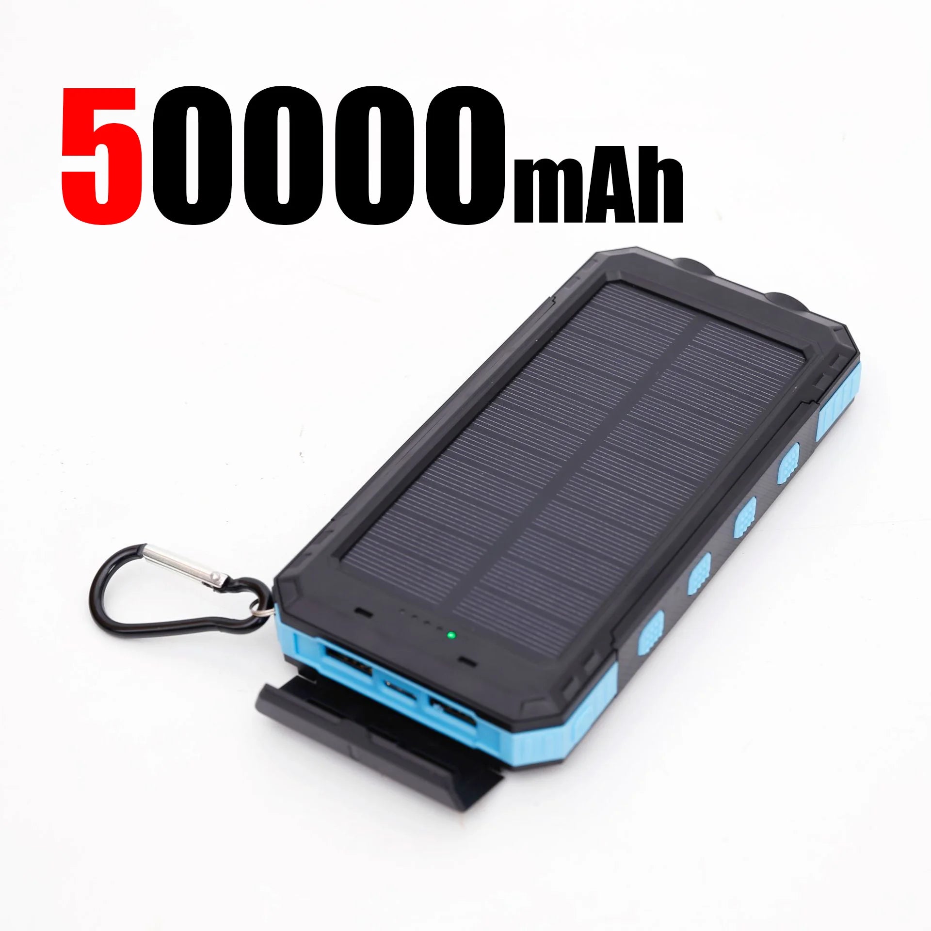 2026 500000mAh Large Capacity Solar Power Bank Portable External Battery Outdoor Camping Fast Charging For iPhone Samsung 2026