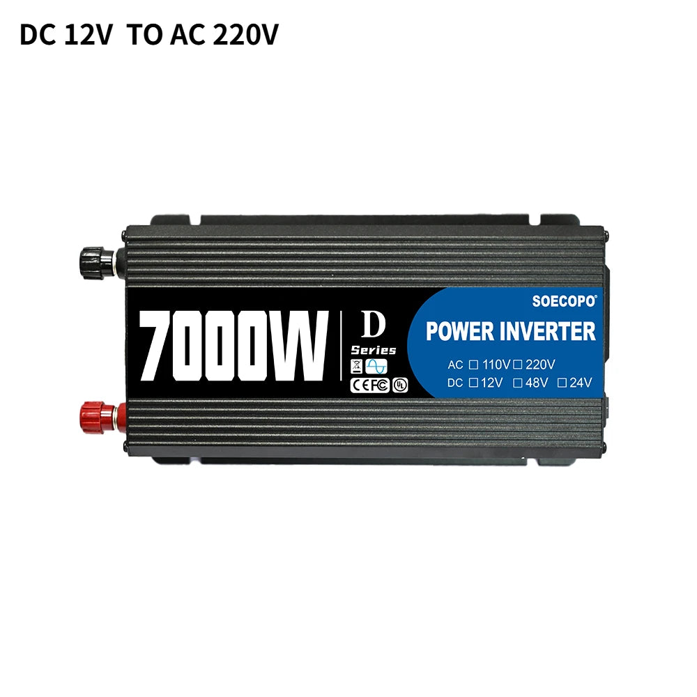 7000W Inverter Kit 12V 110V220V 300W Solar Panel 100A Controller & Battery Charger for Shed/Lighting/Camping, Easy Installation