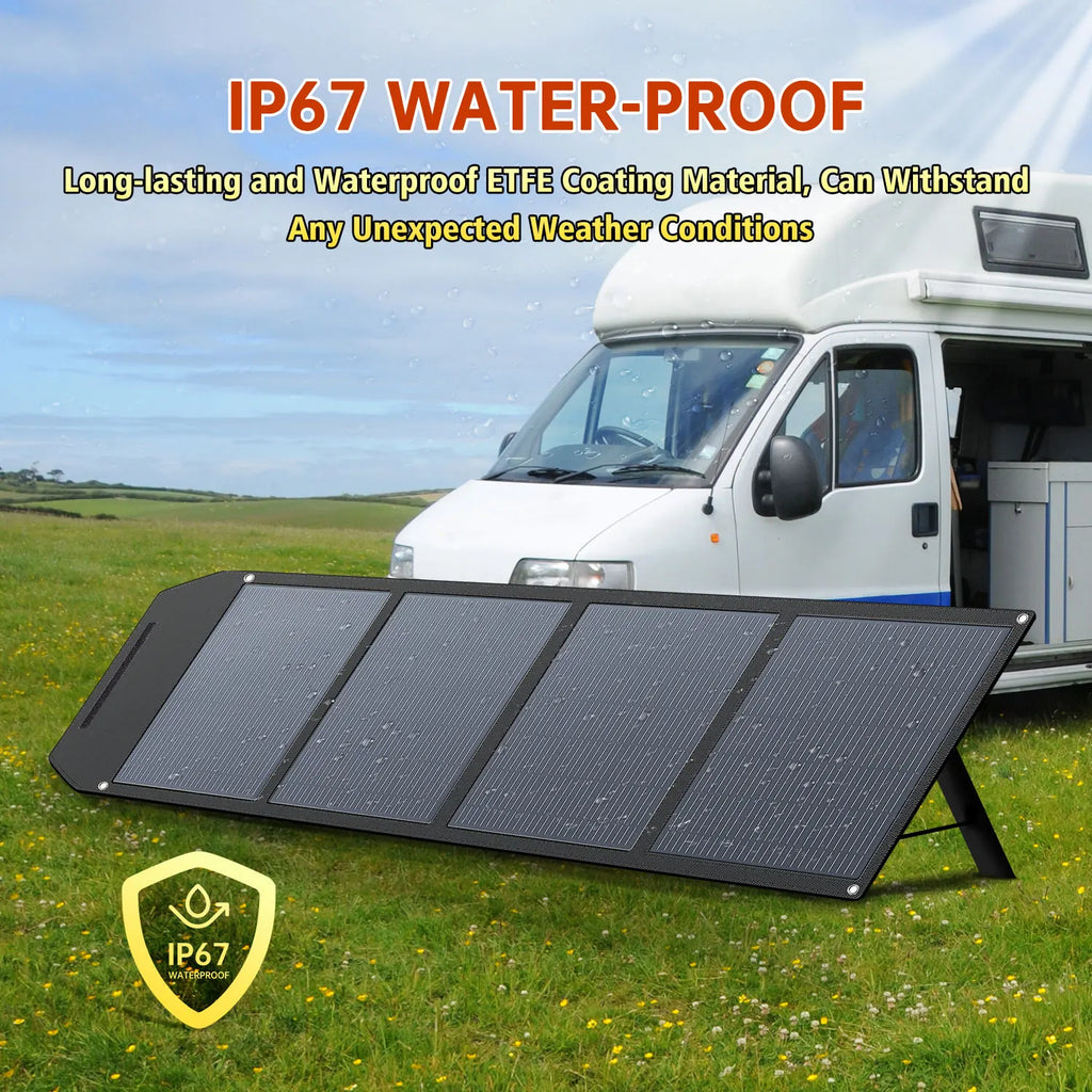 High Efficiency 200 Watt Solar Panel Foldable 24V Monocrystalline Silicon Solar Panel Portable Camping Solar For Caravan RV