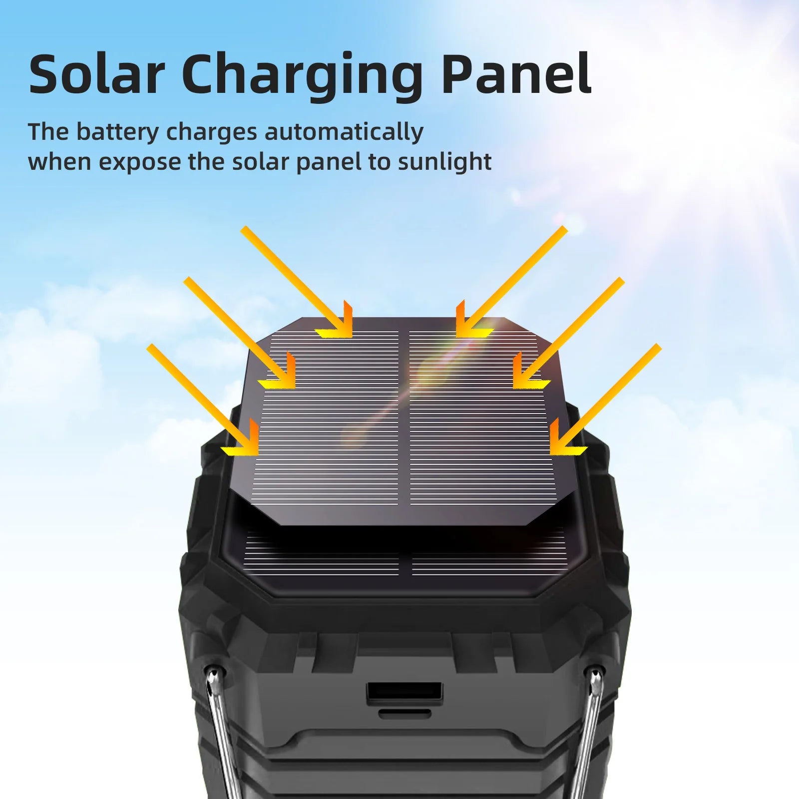 Waterproof Solar Power Bank 5000mAh with Hand Crank LED Camping Light Portable Charger Powerbank for iPhone 17 16 Samsung Xiaomi