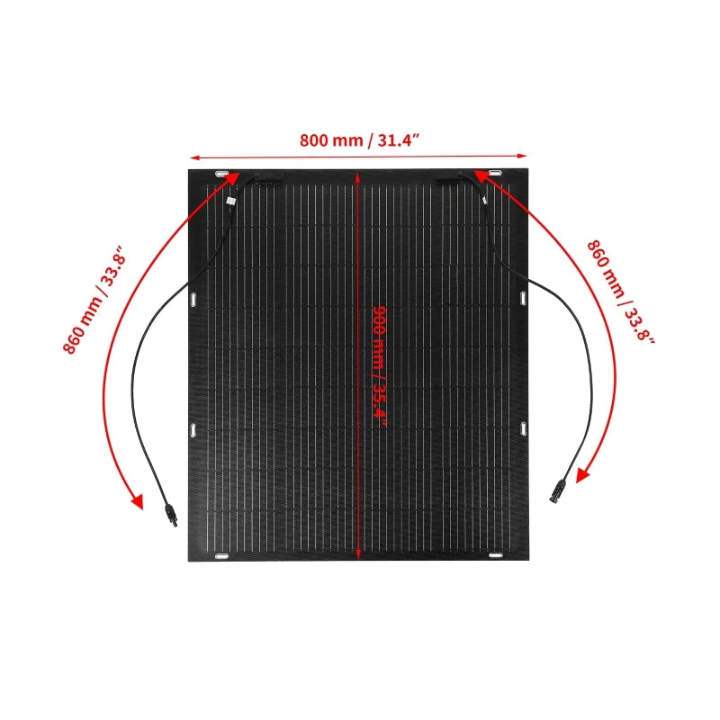 300W Flexible Solar Panel 18V Flexible Solar Cell Battery Charger Solar Plate With/No 60A Controller for Outdoor Camping RV Boat