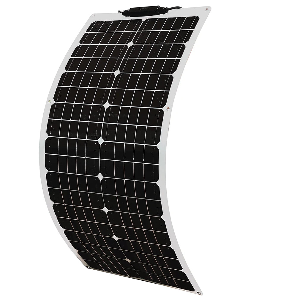 50W 100W 12V Flexible Solar Panel 150W 200W Solar Panel Caravan Van Upgraded 10A /20A Solar Charge Controller for Car RV Marine