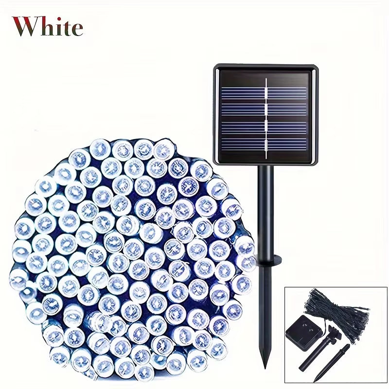 39Ft LED Solar Light 100 Lights Outdoor Waterproof Fairy Garland Lights Christmas Party Halloween Decorations Solar Lights