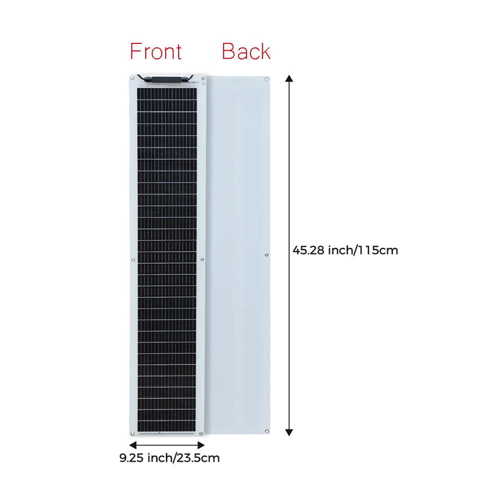 50W 100W 12V Flexible Solar Panel 150W 200W Solar Panel Caravan Van Upgraded 10A /20A Solar Charge Controller for Car RV Marine