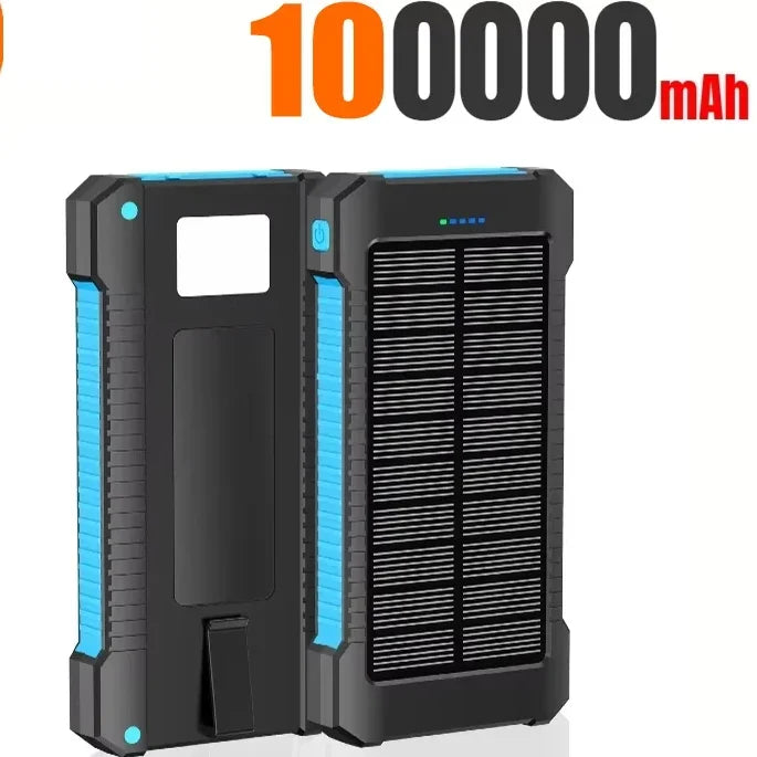 500000mAh Waterproof Outdoor Solar Power Bank Dual USB Travel Portable Solar Phone Charger Solar Powerbanks for Xiaomi Camping