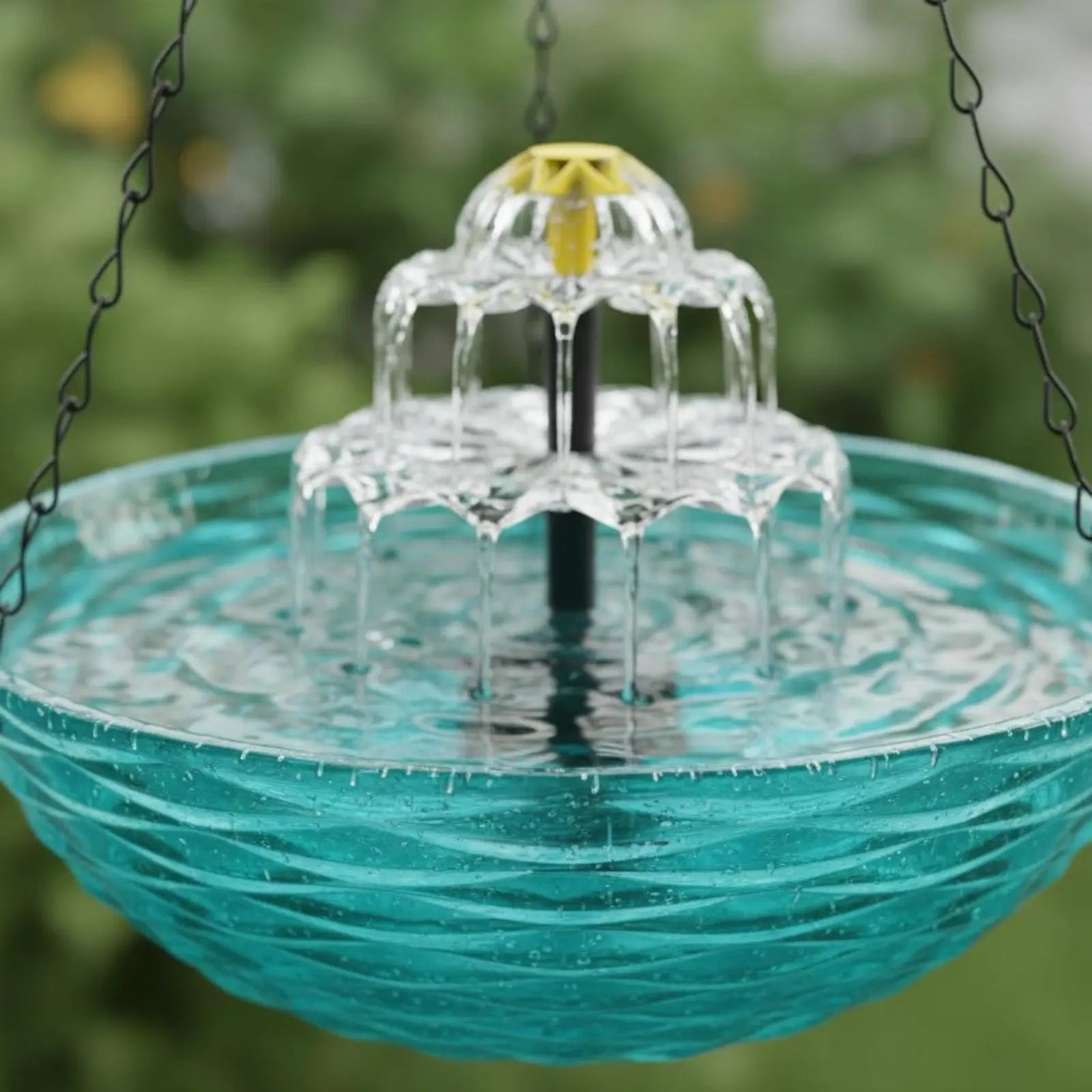Solar Hanging Bird Bath No Wiring Solar Bird Bath Fountain Garden Decor Easy to Hang