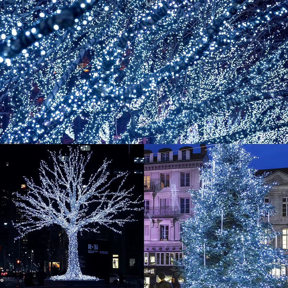39Ft LED Solar Light 100 Lights Outdoor Waterproof Fairy Garland Lights Christmas Party Halloween Decorations Solar Lights